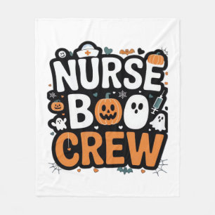 Couverture Polaire Équipe Nurse Boo Halloween Héros de la santé Effra