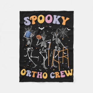 Couverture Polaire Équipe Ortho éffrayante Halloween Danser Ske Ortho