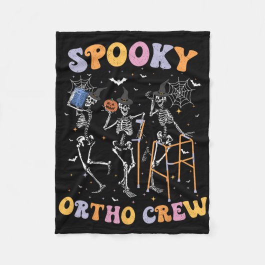 Couverture Polaire Équipe Ortho éffrayante Halloween Danser Ske Ortho (Devant)