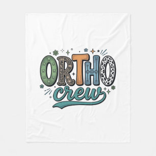 Couverture Polaire Équipe Ortho Vintage Équipe Dentaire Vector Design
