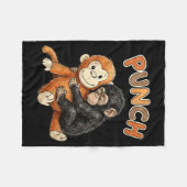 Couverture Polaire Équipe punch - bébé singe punch (Devant (Horizontal))