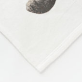 Couverture Polaire Équipe Rétro Poing Bébé Singe (Coin)