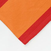 Couverture Polaire Équipe rouge citrouille Orange Jersey Preppy Strip (Coin)