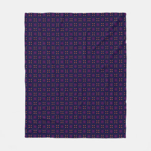 Couverture Polaire Équipe sportive violette et orange School Spirit