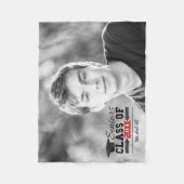 Couverture Polaire Équipement de graduation noir et rouge (Devant)