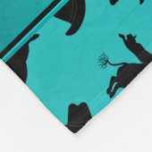 Couverture Polaire Équitation nommée personnalisée de taureau de (Coin)