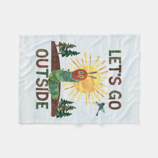 Couverture Polaire Eric Carle | Allons dehors (Devant (Horizontal))