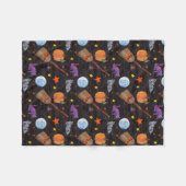 Couverture Polaire Eric Carle | Caterpillar Black Halloween Motif (Devant (Horizontal))