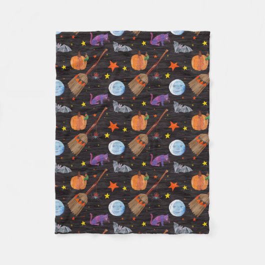 Couverture Polaire Eric Carle | Caterpillar Black Halloween Motif (Devant)