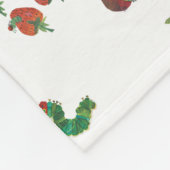 Couverture Polaire Eric Carle | Caterpillar et Motif de fruits (Coin)