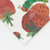 Couverture Polaire Eric Carle | Caterpillar et Motif fraise (Coin)