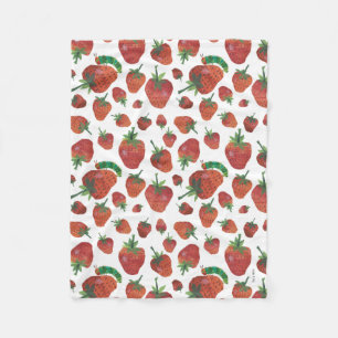 Couverture Polaire Eric Carle   Caterpillar et Motif fraise