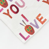 Couverture Polaire Eric Carle | Caterpillar I Love You (Coin)