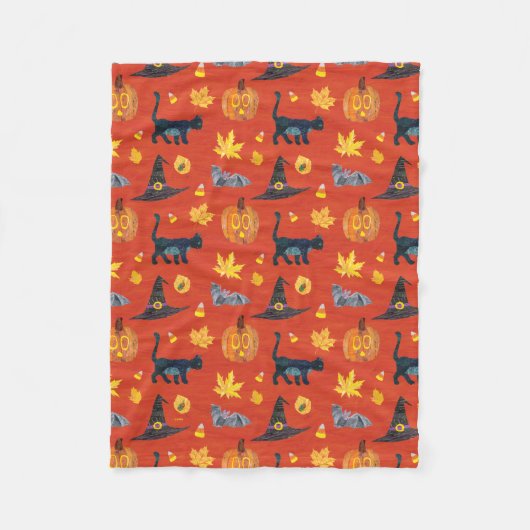 Couverture Polaire Eric Carle | Caterpillar Motif Halloween (Devant)