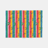 Couverture Polaire Eric Carle | Caterpillar Rainbow Stripe Motif (Devant (Horizontal))