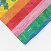 Couverture Polaire Eric Carle | Caterpillar Rainbow Stripe Motif (Coin)