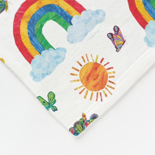 Couverture Polaire Eric Carle | Caterpillar to Rainbow Butfly (Coin)
