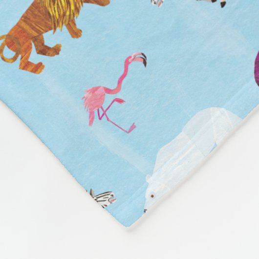 Couverture Polaire Eric Carle | Ours polaire - Amis d'hiver (Coin)