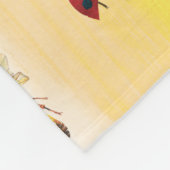 Couverture Polaire Eric Carle | Scène de fleurs du jardin (Coin)