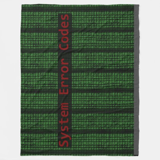 COUVERTURE POLAIRE ERREUR DU SYSTÈME (Devant)