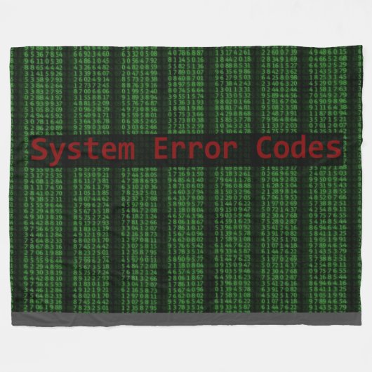 COUVERTURE POLAIRE ERREUR DU SYSTÈME (Devant (Horizontal))