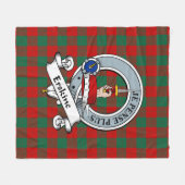 Couverture Polaire Erskine Clan Badge Tartan Plaid (Devant (Horizontal))