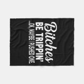 Couverture Polaire Es Be Tripn' Ok Maybe I Pushed One Funny Saying Qu (Devant (Horizontal))