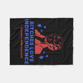 Couverture Polaire Es Love Independence Funny 4 juillet Thomas Jeff (Devant (Horizontal))