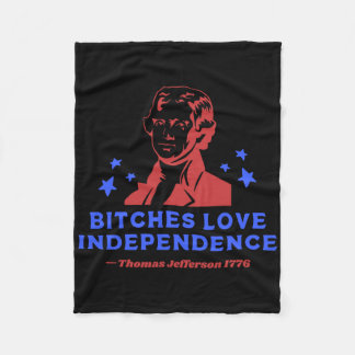 Couverture Polaire Es Love Independence Funny 4 juillet Thomas Jeff