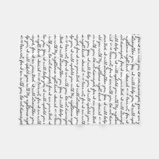 Couverture Polaire Ésaïe 41:10 (Devant (Horizontal))