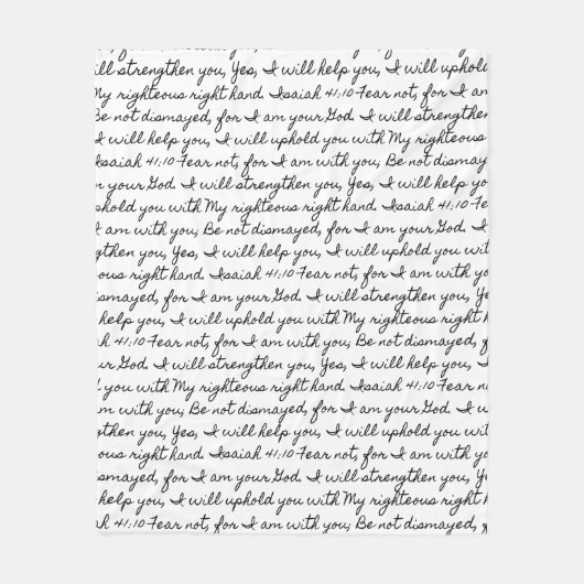 Couverture Polaire Ésaïe 41:10 (Devant)