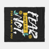 Couverture Polaire Esaïe 41:10 - Peur Pas Un Verset De Bible Inspirat (Devant (Horizontal))