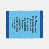 Couverture Polaire Esaïe 53:5 Écriture de guérison (Devant (Horizontal))