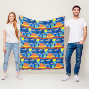 Couverture Polaire Escargot souriant "Art by Kids"