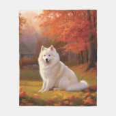 Couverture Polaire Eskimo américain en automne Leaves automne inspiré (Devant)