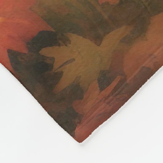 Couverture Polaire Eskimo américain en automne Leaves automne inspiré (Coin)