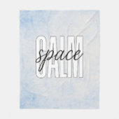 Couverture Polaire Espace Calme Bleu Pastel Confortable (Devant)