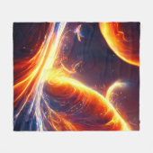 Couverture Polaire Espace d'eau de feu (Devant (Horizontal))