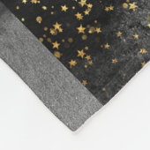 Couverture Polaire Espace étoile cosmique noir gris (Coin)