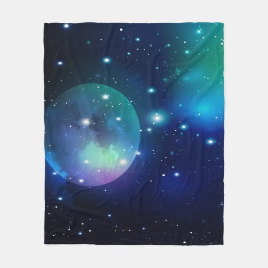 Couverture Polaire Espace extra-atmosphérique et étoiles (Devant)