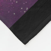 Couverture Polaire Espace rose & violet & Étoiles Faux Galaxy (Coin)