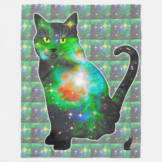 Couverture Polaire Espace Stellaire Dans Chat (Devant)