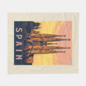Couverture Polaire Espagne | Familia Sagrada (Devant (Horizontal))