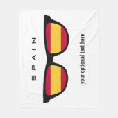 Couverture Polaire Espagnol Couleurs personnalisées texte et couleurs (Devant)