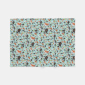 Couverture Polaire Espagnols en bleu (Devant (Horizontal))