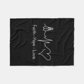 Couverture Polaire Espérance de foi et amour (Devant (Horizontal))