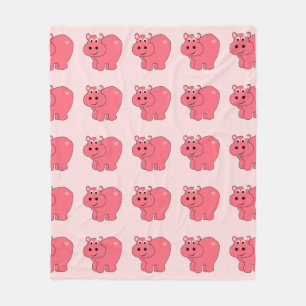 Couverture Polaire Espérez l'hippopotame - enfants