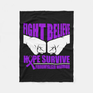 Couverture Polaire Espoir de survivre Fibromyalgia guerrier
