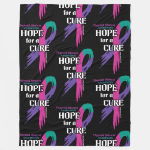 Couverture Polaire Espoir d'un Ruban Cure/Torn...Maladie thyroïde