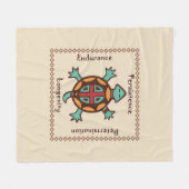 Couverture Polaire Esprit animal de tortue (Devant (Horizontal))